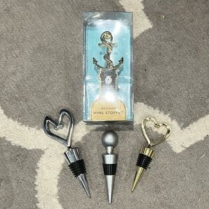 Wine Stoppers Bundle - 4 Pieces being sold as a set